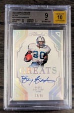 2023 Panini Flawless - Greats Barry Sanders #G-BSA Silver /20 (AU)