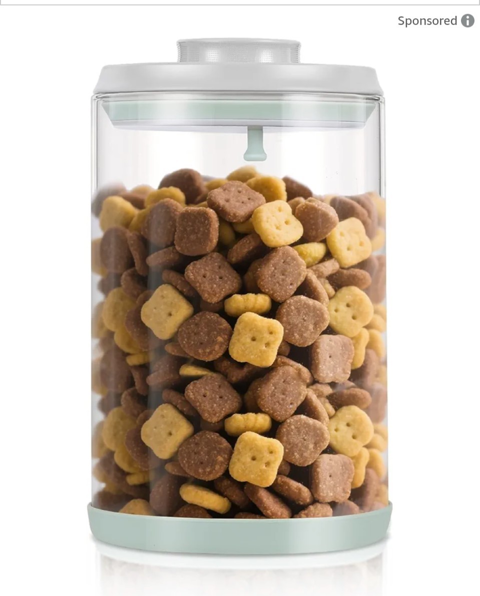 2.2 Quart Glass Airtight Food Jar One-Touch Lid
