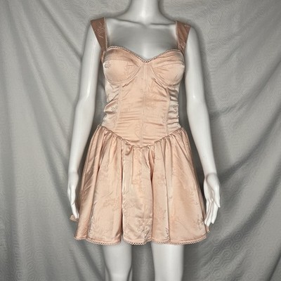 NWT Runaway the Label Joelle Mini Dress Pink Blush Musk XS NEW Brocade |  eBay