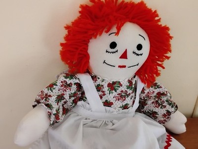 Vintage Raggedy Ann Doll Red Striped Legs Marcia Buck 19''