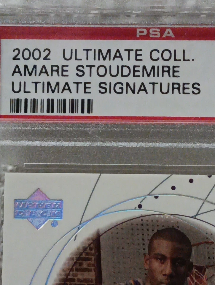 2002-03 Upper Deck Ultimate Collection Autograph #AS-S Amare Stoudemire PSA 9 - Image 3 of 4