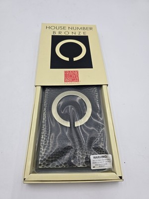 Frank Lloyd Wright House Number Bronze 0 Zinc ALLOY Plaque