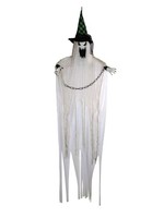 INNA-Glas Deko Halloween Geist Hernando, Sound- Bewegungsfunktion, Leds, 180Cm