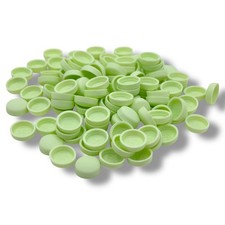 Schraubdeckelkappen pistaziengrün zweiteilig matt 6/8g Dom Snap-Cap™ Kunststoff