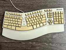 Vintage Microsoft Natural Keyboard Elite X03-51763 PS2 Wired
