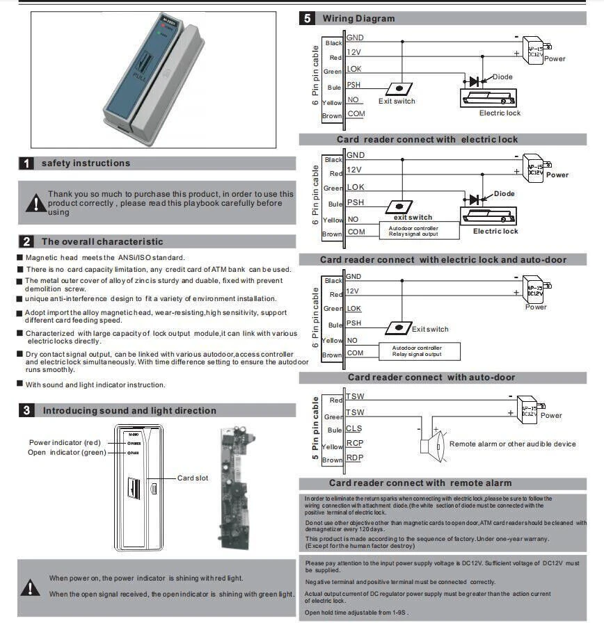 M-200 ATM self-service booth access control by magnetic strip credit debit card - Picture 8 of 10