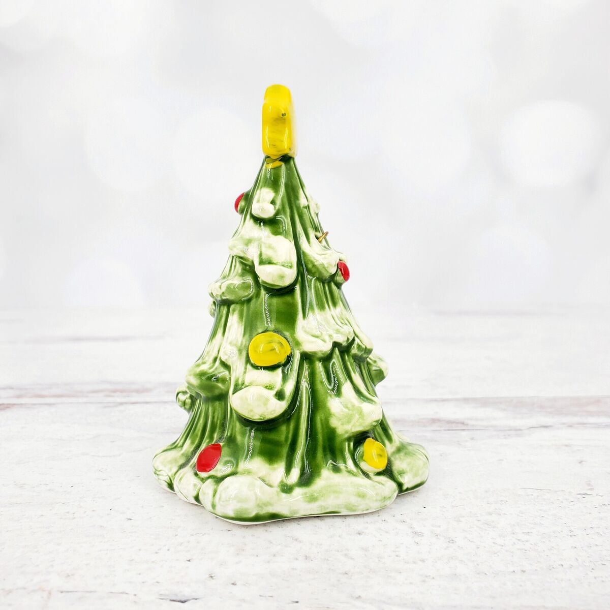 Vintage Japan Ceramic Christmas Tree Ceramic Bell 3.75 Vintage Japan Ceramic Christmas Tree Ceramic Bell 3.75