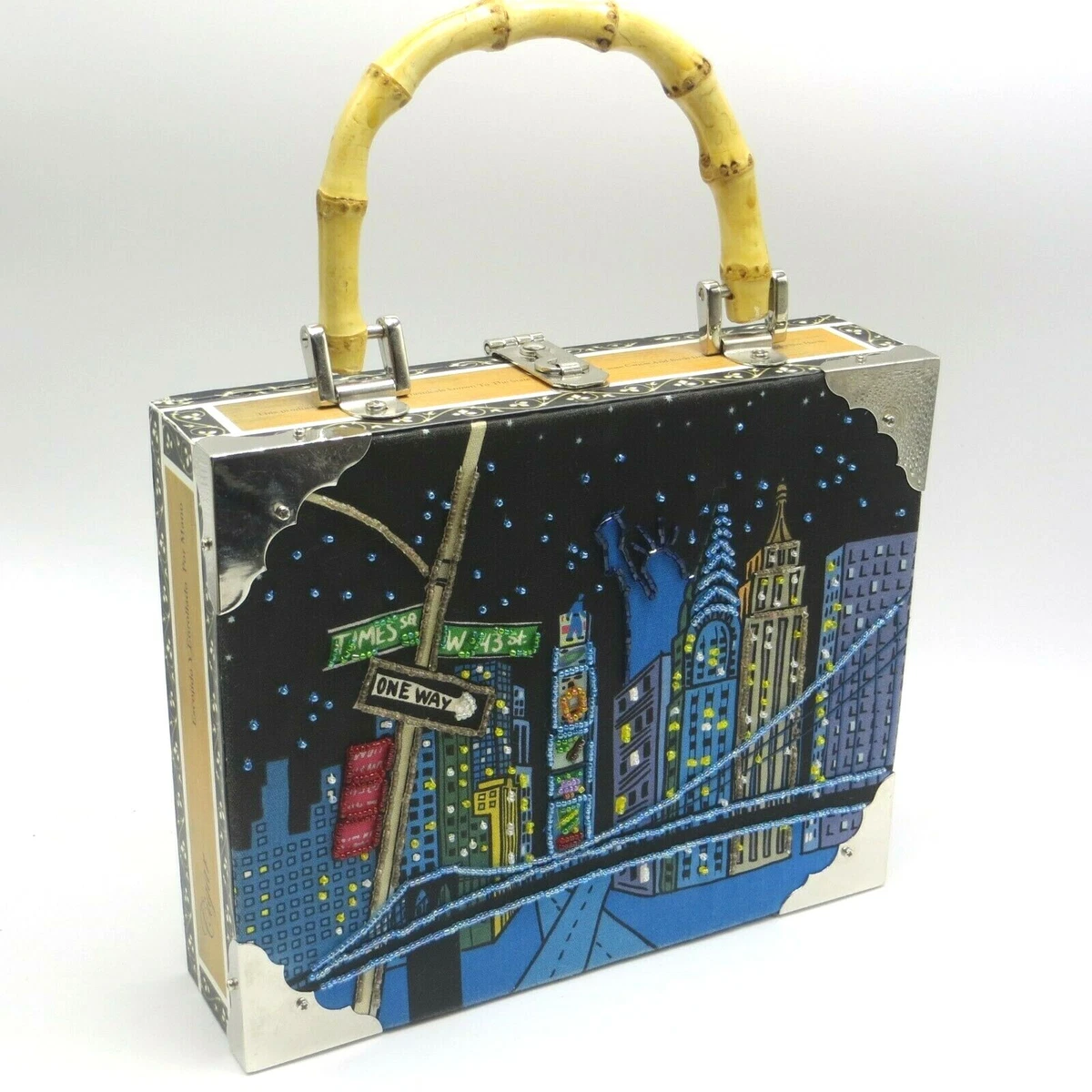 Bamboo beaded shop bag