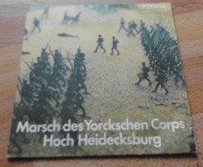 DDR+  Marsch des Yorkschen Corps / Hoch Heidecksburg  + Eterna Vinyl Single