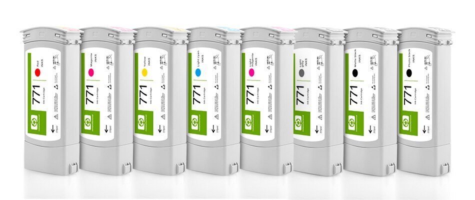 Compatible cartouche d'encre pour HP 771 photo noir 775 ml