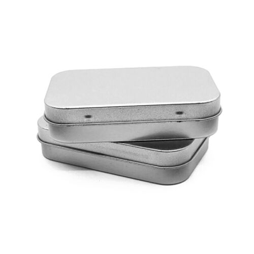 Metal Box Tin Plated Slider Storage Box Wedding Jewelry Pill Box Portable Box - Afbeelding 1 van 13
