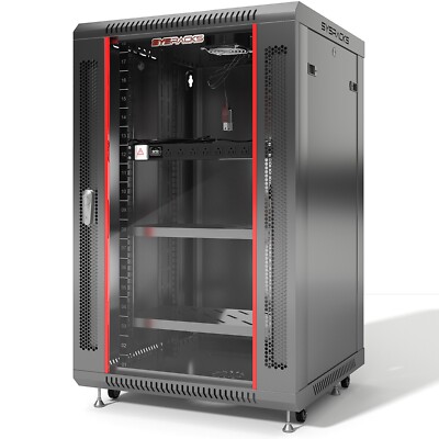 18U Sysracks Wall Mount IT Data Network Server Rack Cabinet Enclosure 18'' Depth