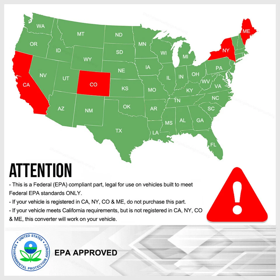 EPA Catalytic Converter L&R Fit For Toyota FJ Cruiser 4Runner Tacoma 4.0L 03-11 Foto 2 de 4