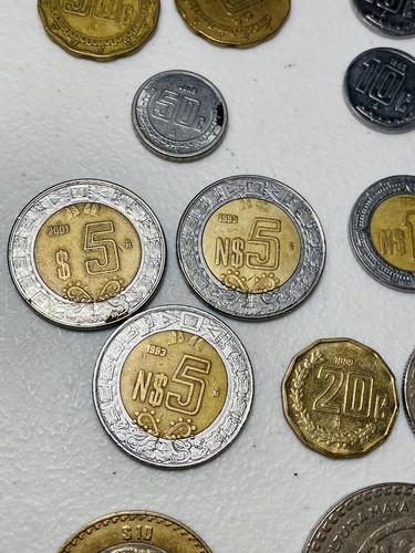 Variety Of Mexican Coins - Some Vintage - Lot Of 21 Coins - Mexico - Picture 5 of 11