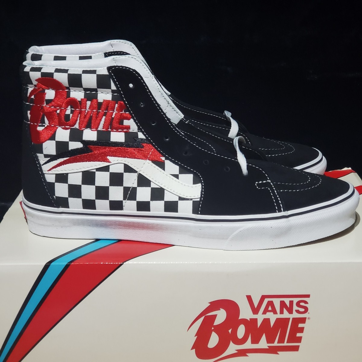 Vans X David Bowie Beatles SK8-HI DIAMOND DOG Checker 2019 LIMITED