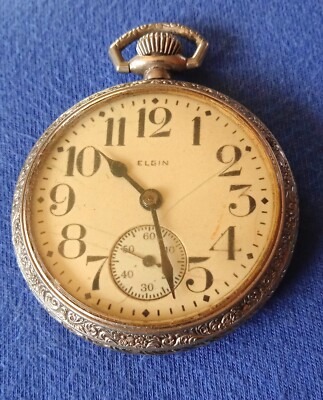 Elgin National Watch Co.  Taschenuhr Handaufzug,  aus dem Jahre 1933 , Art-Deco