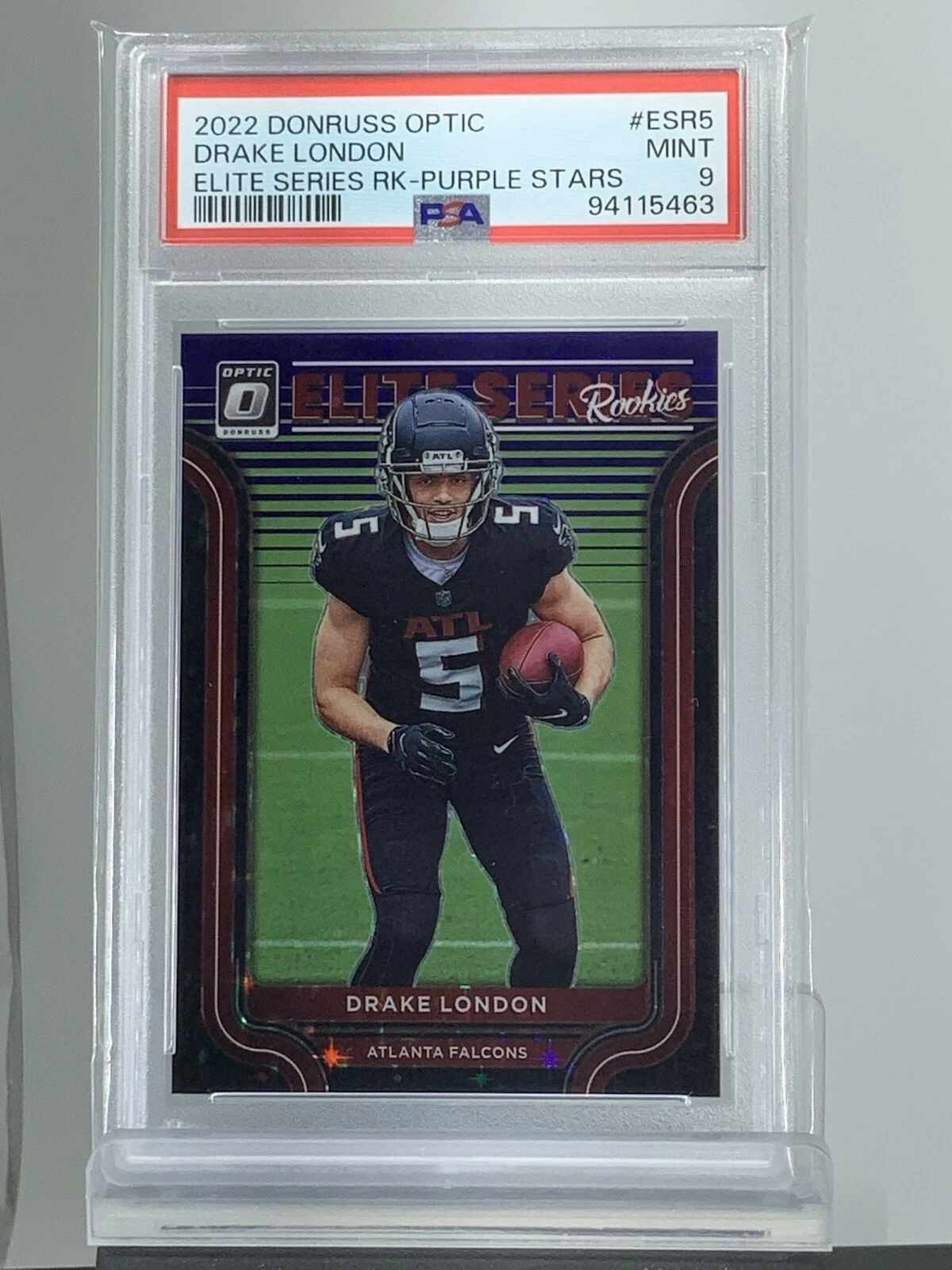 Drake London Panini Donruss Optic the Elite Series Rookies #ESR5 Purple Stars