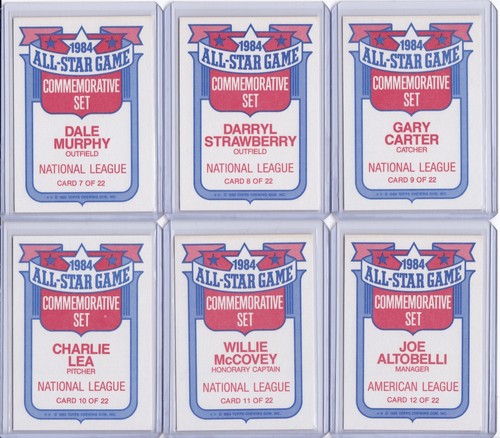 1985 Topps Baseball 1984 Glossy All-Stars Set of 22 Cards - Picture 5 of 9