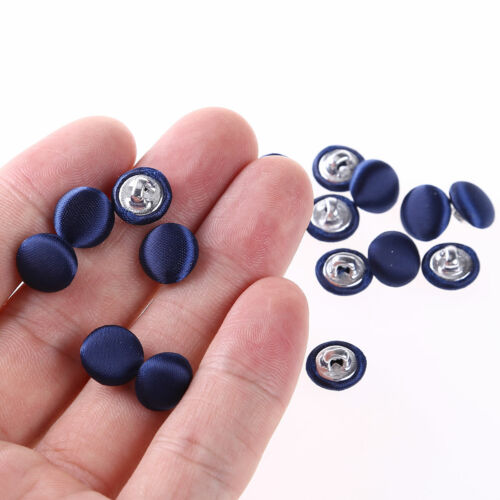 20x 10mm Smooth Satin Covered Metal Shank Buttons for Tuxedo Suit_Blouses Coat - Picture 46 of 79