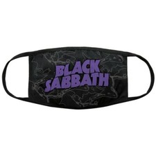 OFFICIAL LICENSED - BLACK SABBATH - WAVY LOGO DISTRESSED FACE MASK OZZY METAL