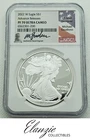 2022-W Proof American Silver Eagle Advance Releases NGC PF70 Gaudioso Signed