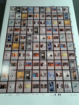 1x  Star Wars Cloud City Light Side Common Uncut Sheet Near Mint (possible edge 