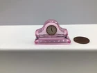 Fireplace Mantle Clock for Barbie Sized Dolls Pink Crystal Accessory Fancy
