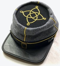 CIVIL WAR CONFEDERATE CSA CS LIEUTENANT INFANTRY OFFICER KEPI FORAGE CAP-MEDIUM