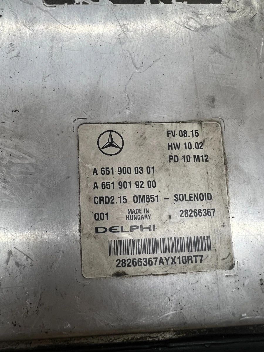 Mercedes ECU ECM DME PCM PCU MSG ENGINE CONTROL UNIT 6519000301 