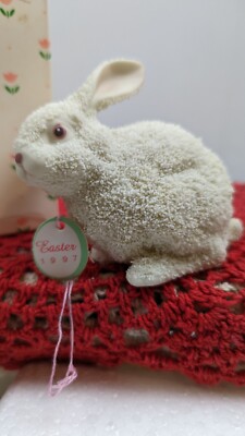 Bunny Rabbit Department 56 Porcelain Bisque Textured EASTER BUNNY 2 Available! 
