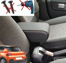 BRACCIOLO CITROEN C3 2017-2024 3 serie ecopelle grigia-montaggio punti originali