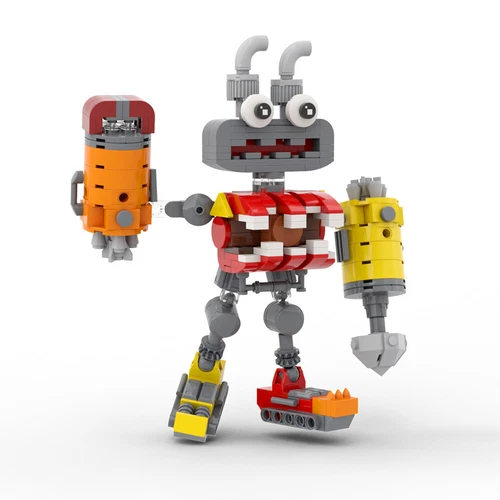 New Wubbox Monster Action Figure Building Blocks Set Red Robot Model Bricks Toy - Picture 1 of 7