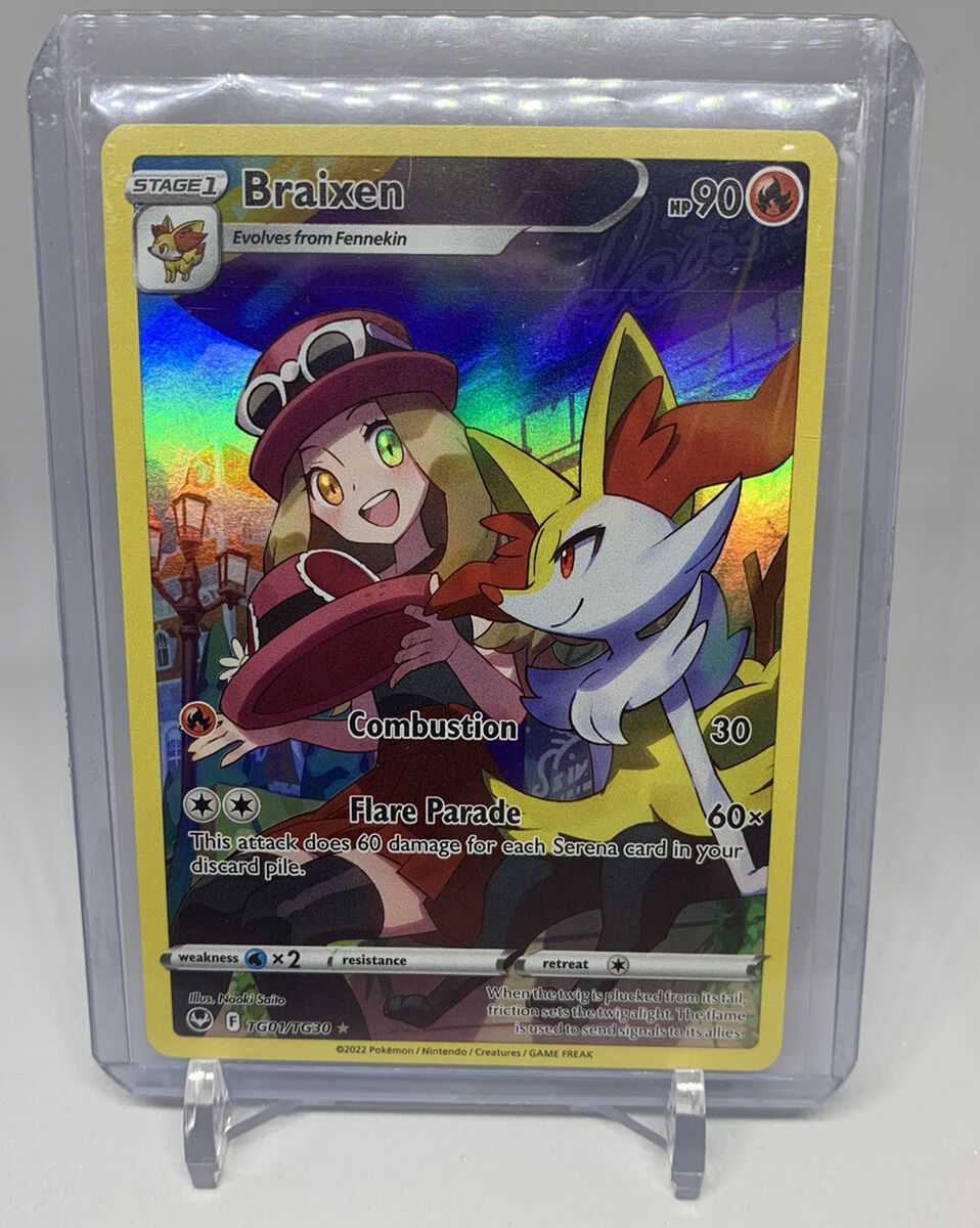 Pokémon TCG - Braixen - FULL ART - Silver Tempest -TG01/TG30 Pokémon TCG - Braixen - FULL ART - Silver Tempest -TG01/TG30