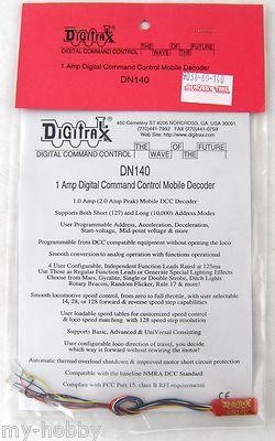 Digitrax DN140 DCC Mobile Decoder (1 Amp)