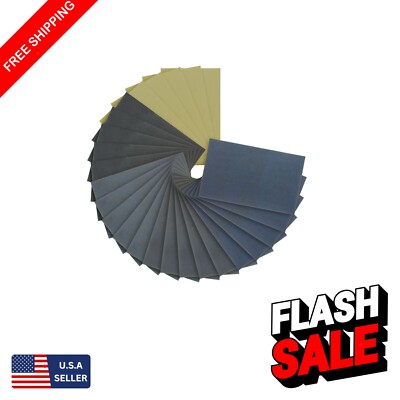 High-Performance Wet/Dry Sandpaper Variety Pack: 800-3000 Grits for Precision