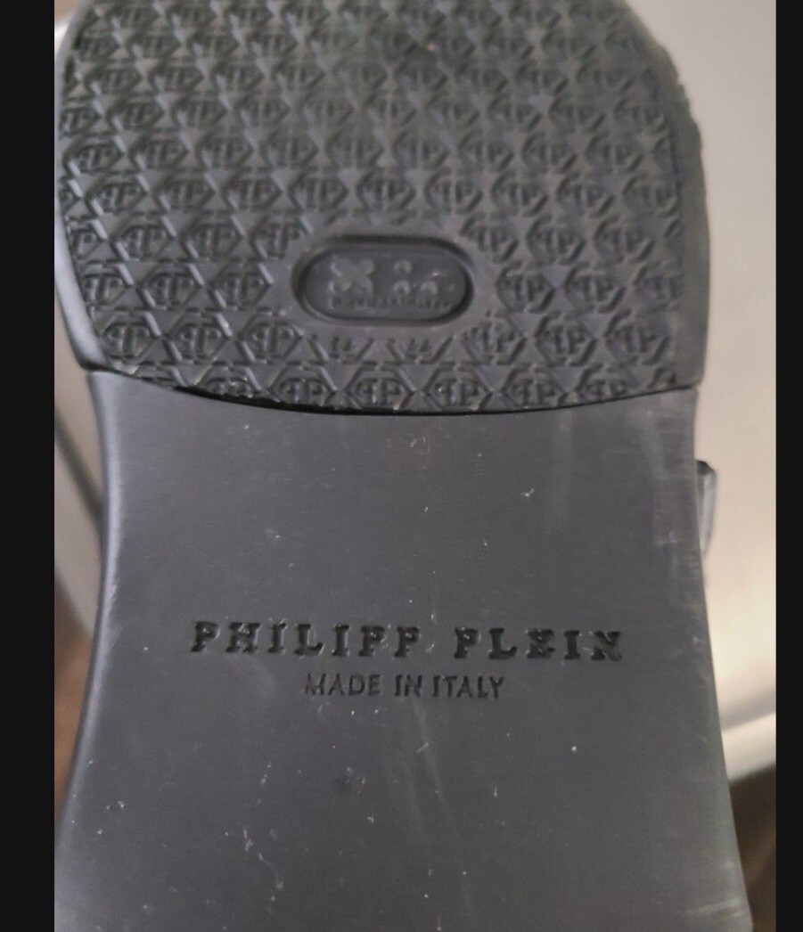 Philipp Plein Black Spiked Studded High Tops - Size 12 | Limited Edn | Edgy Style image 8