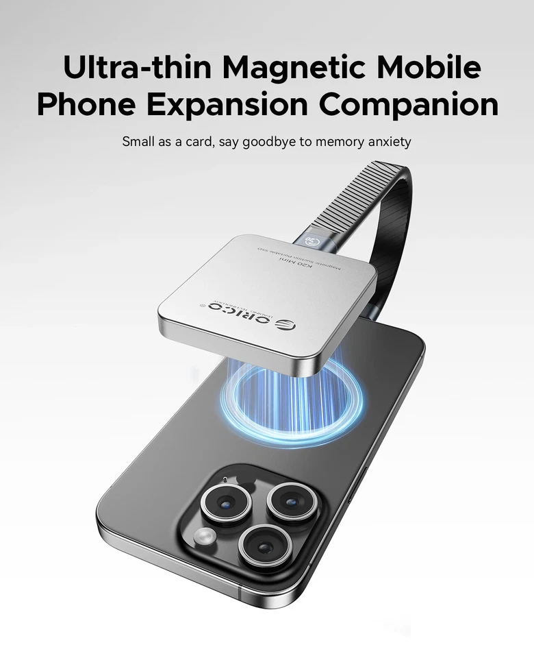 Unidad externa de estado sólido externa ORICO 512 GB- 2 TB de hasta 2000 MB/s Foto 4 de 4