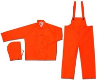 Mcr Safety 2013m Classic Pvc/polyester 3-piece Rainsuit With Detachable Hood, Fl on sale Mcr Safety 2013m Classic Pvc/polyester 3-piece Rainsuit With Detachable Hood, Fl on sale