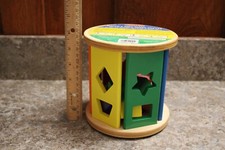 Melissa  Doug Match  Roll Shape Sorter 9041 Educational 11 color blocks