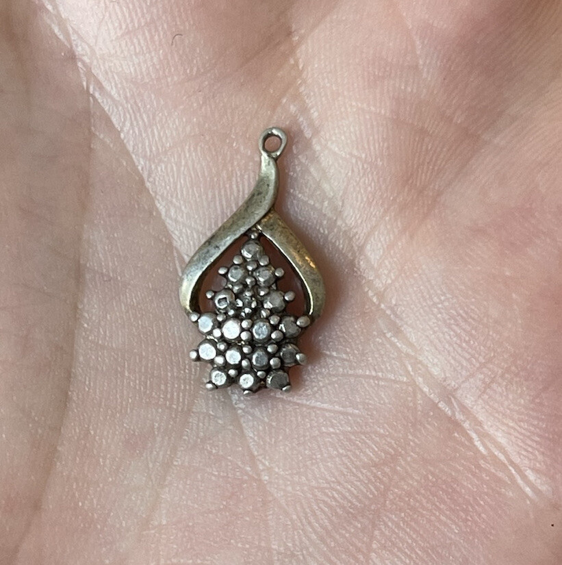 DESIGNER SIGNED SETA STERLING SILVER MARCASITE PE… - image 1