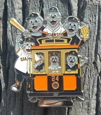 SF Giants Cable Car Pin Lou Seal Pin San Francisco Cable Car Pin FREE SHIPPING!!