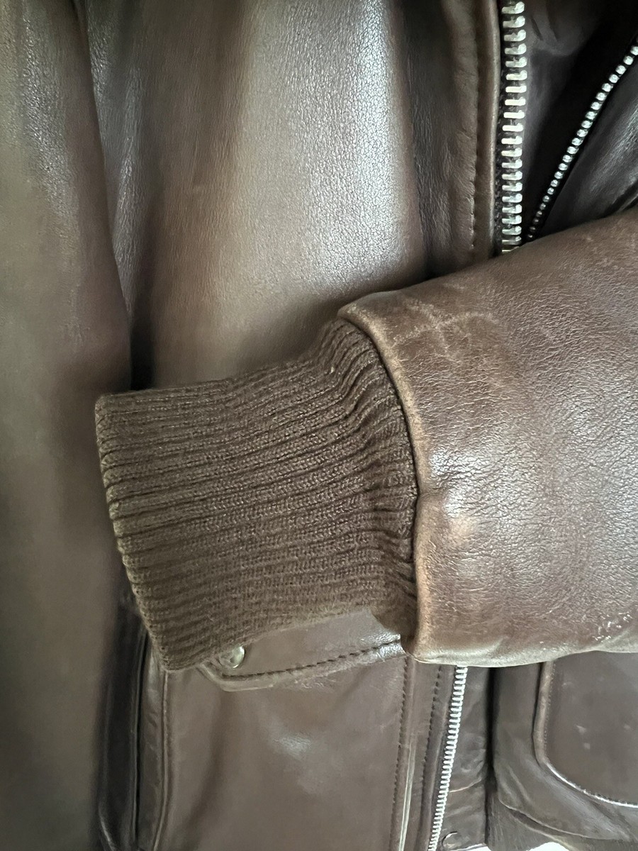 1970's Men's Leather Warehouse A-2 Flight Jacket Size 42 | eBay