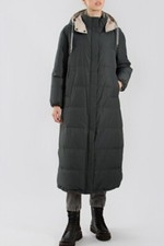 Nwt$6995 Brunello Cucinelli Women Hooded Down Puffer Coat W/beading Size 40 W242