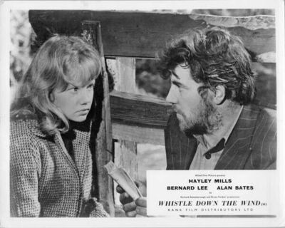 Whistle Down The Wind Hayley Mills & Alan Bates in barn 11x14 inch photo