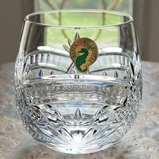 NEW Waterford Crystal SEAHORSE Nouveau DOF Glass 3 1/2" 9 Oz  Double Old Fashion