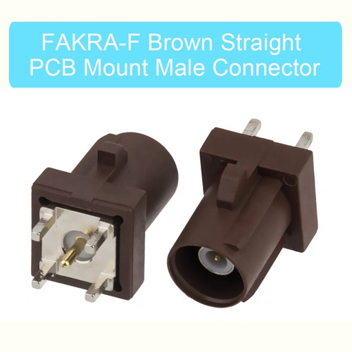 1pc Fakra Male Plug A/B/C/D/E/F/G/H/I/K/M/L/Z RF Connector Straight PCB Mount - Picture 10 of 17