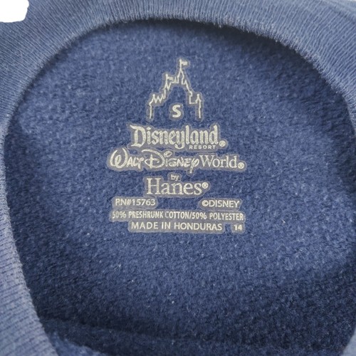 Walt Disney World Hanes Logo Jumper Adults Sz S Navy Long Sleeve Crew Neck 2015 - Picture 7 of 10