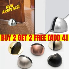 Door Stop Floor Wall Oval Stopper Stick-on Self Adhesive Rubber Buffer Stopper