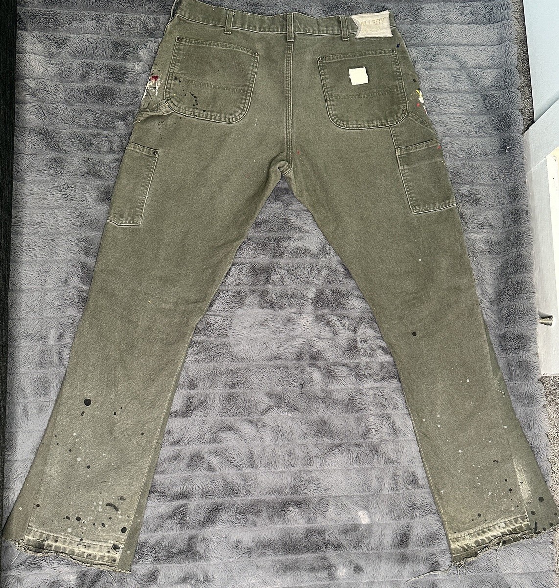 Gallery Dept. Painted La Flare Carpenter Pants “Olive Green