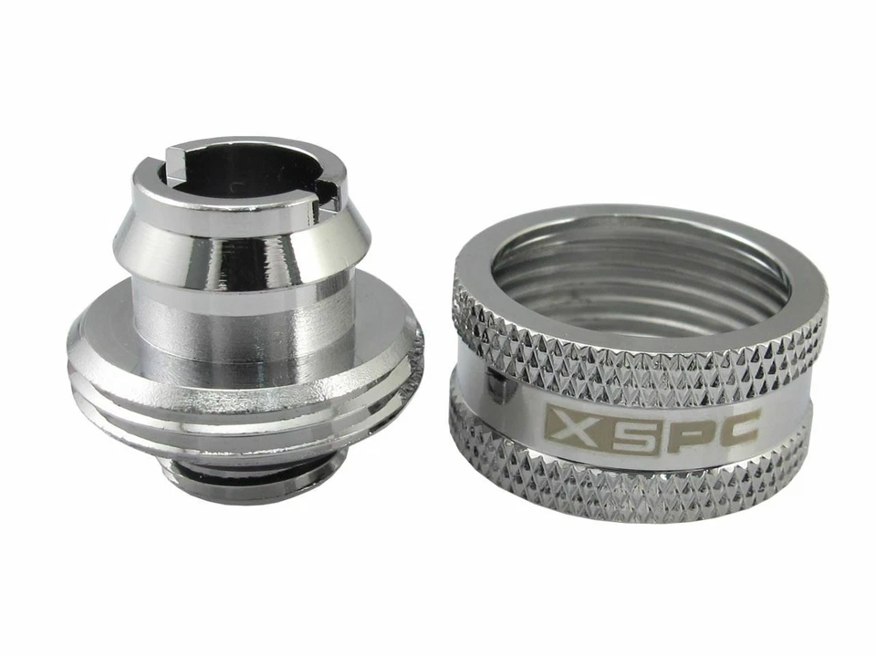 XSPC G1/4 to 1/2 ID 3/4 OD Compression Fitting V2 - Chrome (8 Pack) - Image 4 of 4